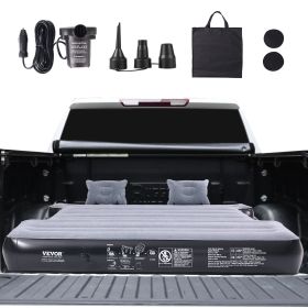 VEVOR Truck Bed Air Mattress, for 5.5-5.8 ft Full Size Short Truck Beds, Inflatable Air Mattress Camping Bed with 12V Air Pump 2 Pillows, Carry B