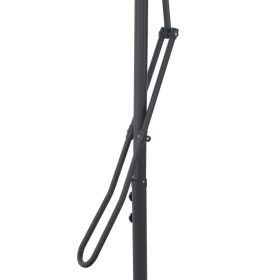 vidaXL Garden Parasol with Steel Pole 98.4"x98.4" Anthracite (Option: as picture)