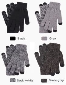 3-Touch Gloves (Color: Black Gray)